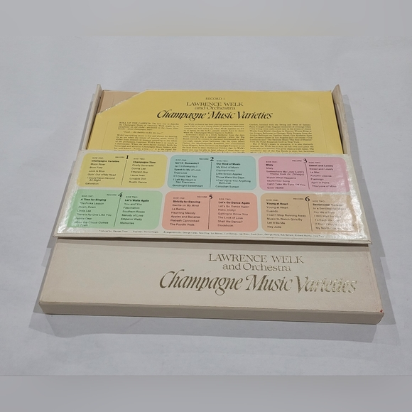 Lawrence Welk and Orchestra Champagne Music Varieties, Boxed Set of 6 - 1970 - Picture 4 of 7
